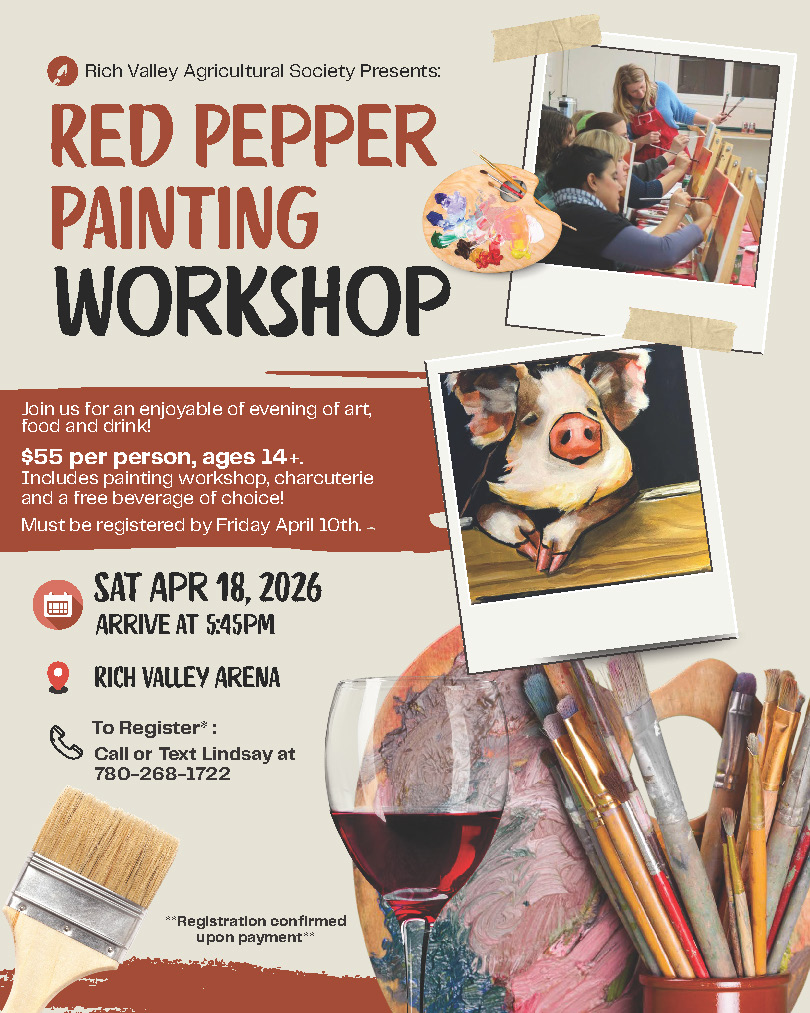 Red and Beige Illustrative Workshop